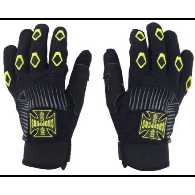 ถุงมือสวมขับขี่ มอเตอร์ไซต์แบบผ้าทัชสกรีนได้ แบรนด์ West Coast Choppers รุ่นใหม่ล่าสุด ของแท้ 100% นำเข้าจาก USA