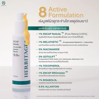 HERBITAGE ENCAP RetinAL Concentrate 19.9 Anti-Aging Serum (Encap Retinal + Melatonin + Niacinamide)