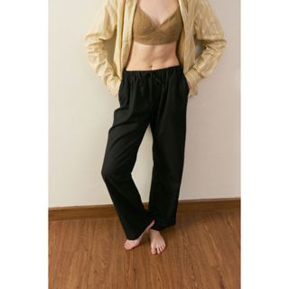 Pudee Easy Long Pants กางเกงขายาวลินินเอวผูก (พร้อมส่ง)