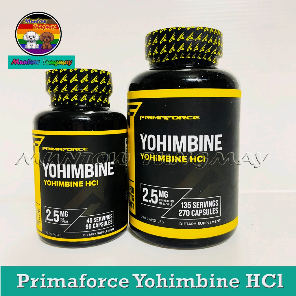 📍ลด 140 โค้ด DDXDECW2📍Primaforce Yohimbine HCl 2.5 mg 90/270 Vegetarian Capsules