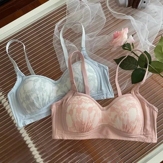 ชุดชั้นในลูกไม้ไร้โครงงานใหม่🧸💦𝑩𝒓𝒂𝑩𝒓𝒂𝑩𝒓𝒂⛱️🧸 #bra-270 เสื้อในลูกไม้ ดันทรง สไตล์ฝรั่งเศส