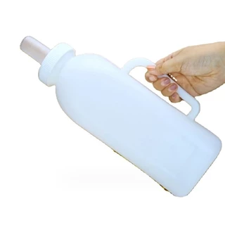 ขวดป้อนนมวัว ขวดนมลูกวัว 1000ml/2000ml จุกนมนิ่ม เปลี่ยนหัวได้ ใช้ได้กับวัว แพะ แกะ