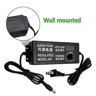 อะแดปเตอร์ AC/DC ปรับโวลท์ได้ 3V-12V 5A พร้อมหน้าจอแสดงผล 72W หัว 5.5x2.5mm อแดปเตอร์ชาร์จ