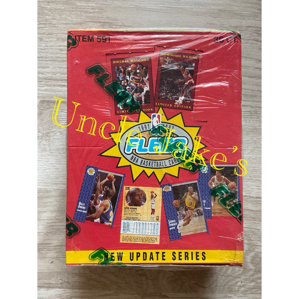 1991-92 Fleer NBA Basketball Collection Cards : 14 Cards/ Per Pack
