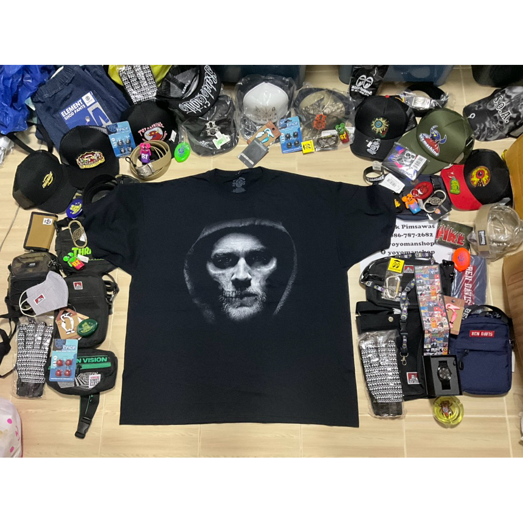 เสื้อ Sons of Anarchy ลายหน้าJax ของแท้มือ1 size 3XL