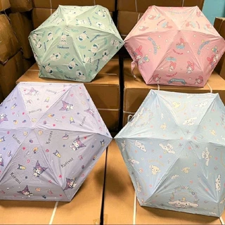 พร้อมส่งในไทยร่มพับมินิสไตล์ญี่ปุ่นSanrioพกพาสะดวกสีสันสวยสดใสน่ารักฝุด!พิเศษสั่งซื้อวันนี้แถมฟรีที่วางมือสุดน่ารัก