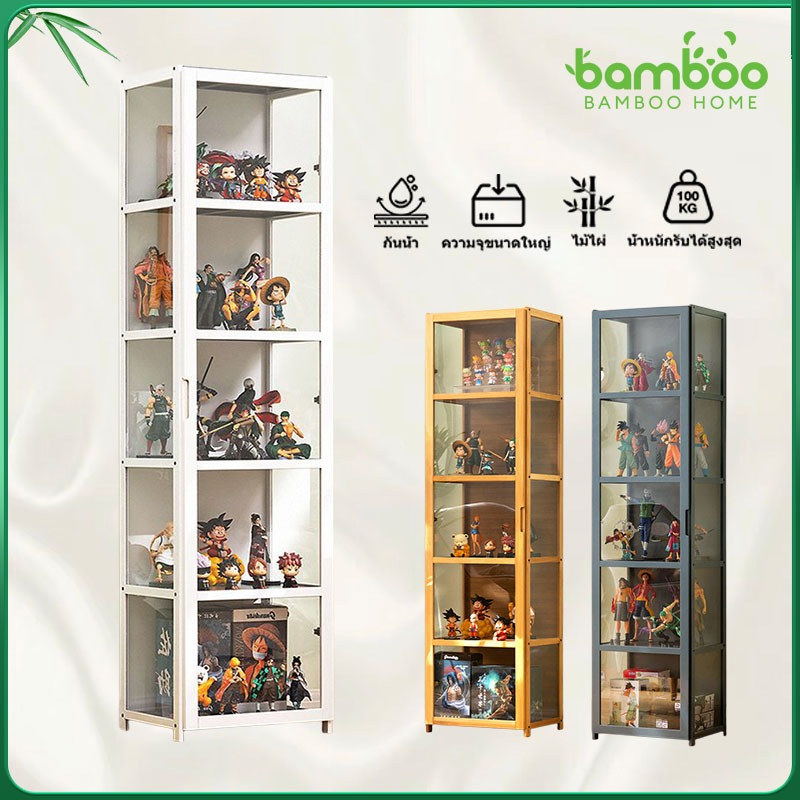 4-5ชั้น ตู้โชว์อะคริลิโมเดลตู้โชว์ใส ชั้นวางโมเดล ชั้นวาง ตู้โชว์กระจกใส นฝุ่นกันรอย ตู้โชว์วางของ