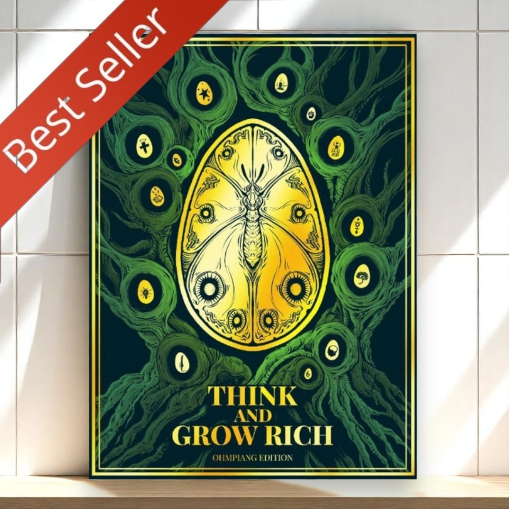 THINK AND GROW RICH ฉบับแปลไทย (ปกแข็ง สันโค้ง) หนังสือสร้างความสำเร็จระดับตำนาน 9786169382287 C111