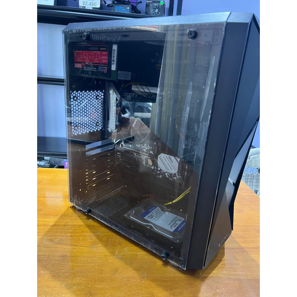 คอมจัดสเปคมือสอง Ryzen 3 3400G/16gb/SSD 256gb+HDD1TB/AMD Radeon RX Vega 11 Graphics ออนบอร์ด  ผ่านกา