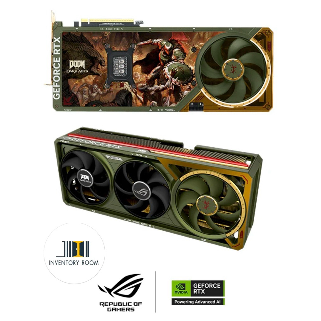 [ชุดสะสมลิขสิทธิ์แท้]⚠️ทักก่อนซื้อ⚠️การ์ดจอ ASUS ROG ASTRAL GEFORCE RTX 5080 DOOM EDITION BUNDLE