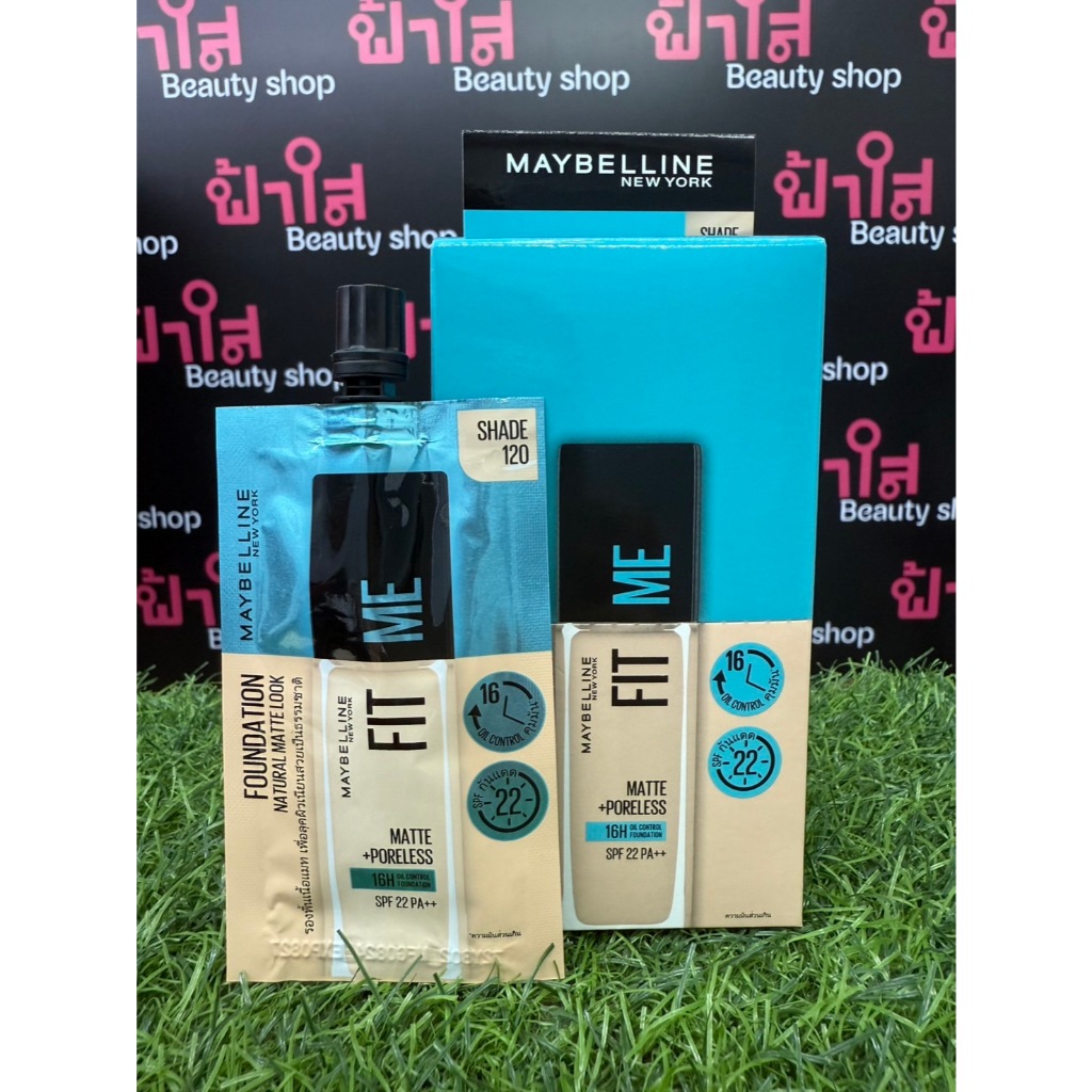 (1 ซอง) รองพื้น Maybelline Fit me เมย์เบลลีน ฟิตมี 3 เฉดสี (5 ml.) ราคา ถูกที่สุด ดีลบีเคเค แกลเลอรีภาพที่ 2
