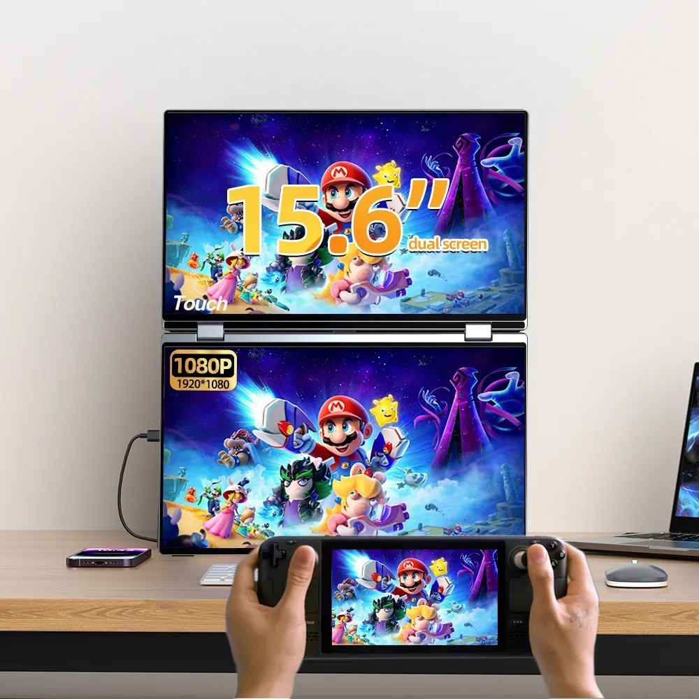 Monitor EiMiO Dual-Screen portable 15.6" IPS FHD 60Hz 300Nit Integrated expansion sub-screen