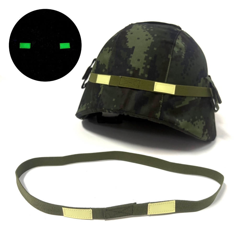 สายรัดหมวกแค็บบร้า สะท้อนแสง ยางยืดรัดหมวกคอบร้า หมวกเบา Commando Trooper