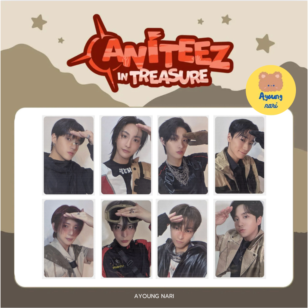 พร้อมส่ง ATEEZ x ANITEEZ IN TREASURE OFFLINE POP UP PHOTOCARDS การ์ด 50000 วอน Card