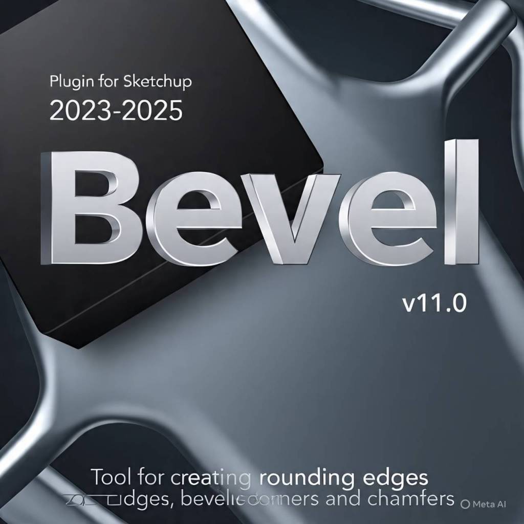 Bevel v1.1.0 ( ปลั๊กอิน-สร้างฟิลเล็ต ลบมุม chamfer ) | Plugin for Sketchup 2022-2025 | Extensions