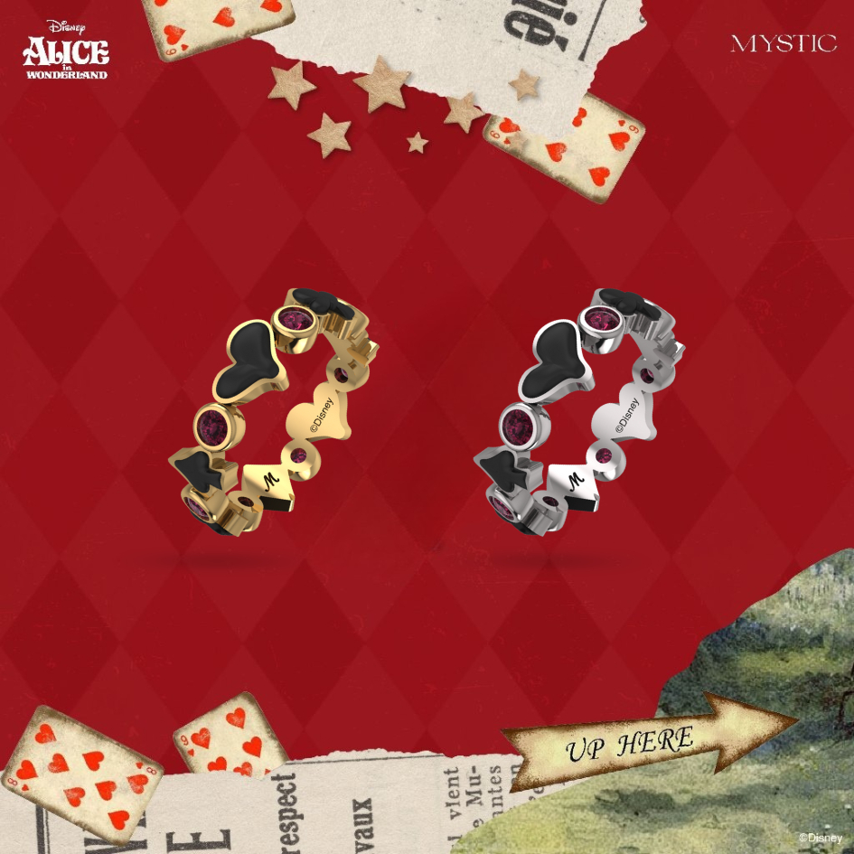 MYSTIC - Alice in wonderland - Queen of my Heart  Special Collection - Ring