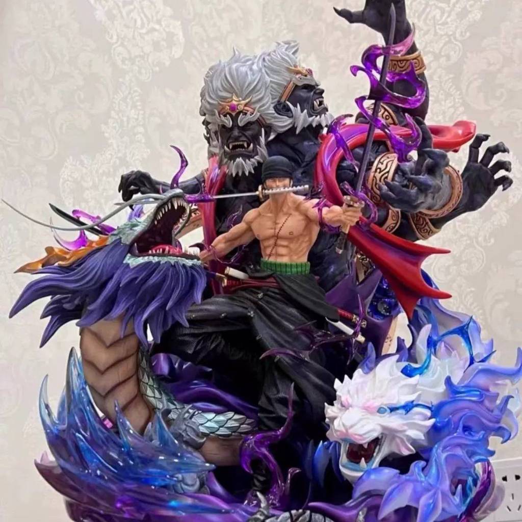 💥 จัดส่งจากประเทศไทย 💥ฟิกเกอร์ อนิเมะวันพีช Roronoa Zoro Enma Wano Asura Zoro COD ขนาดใหญ่ 35 ซม.