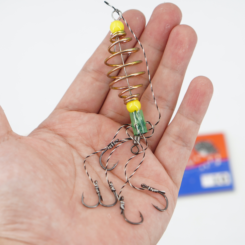 PUK-PAO ตะกร้อตกปลา ตราปักเป้า ตะกร้อพวงตกปลา ตะกร้อเบ็ด พร้อมใช้งาน เบอร์ 5 - 12 คุณภาพดีเยี่ยม - รูปที่ 5