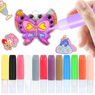 กาวคริสตัล ลายการ์ตูน สามมิติ แฮนด์เมด diy สําหรับเด็กนักเรี…