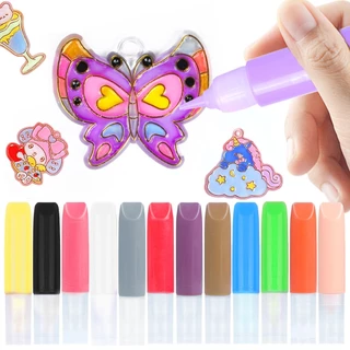 กาวคริสตัล ลายการ์ตูน สามมิติ แฮนด์เมด diy สําหรับเด็กนักเรียน