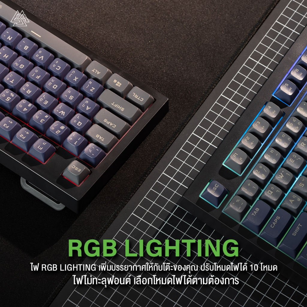EGA Type-K11 Keyboard Gaming Membrane/Rubberdome Switch ปุ่มยาง เสียงเงียบ