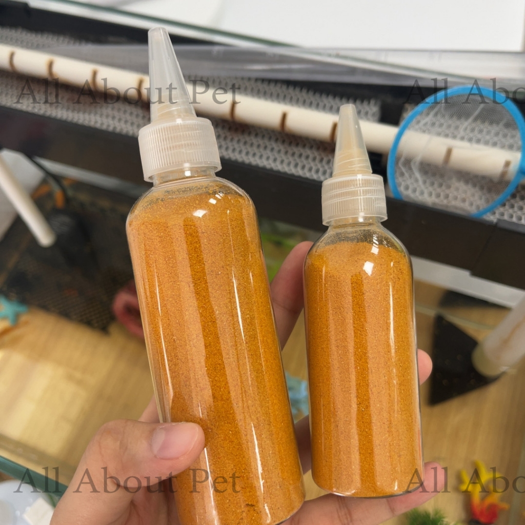 อาหารลูกปลาแรกเกิด อาหารลูกปลาทอง อาทีเมีย ป้อนได้โดยตรง อาหารปลากัด ปลาหางนกยูง(ขนาด50g/100g)