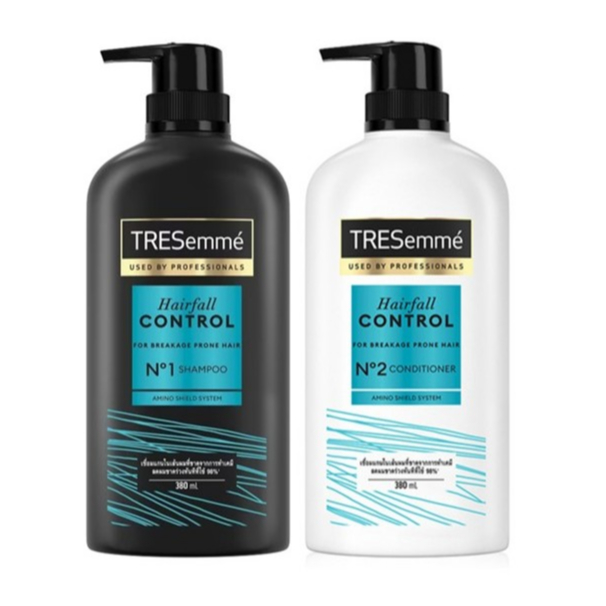 TRESEMME Shampoo Hair Fall Control set( Shampoo380 ml.+Conditioner 380 ml.) ทรซาเม่ แชมพู แฮร์ ฟอล คอนโทรล