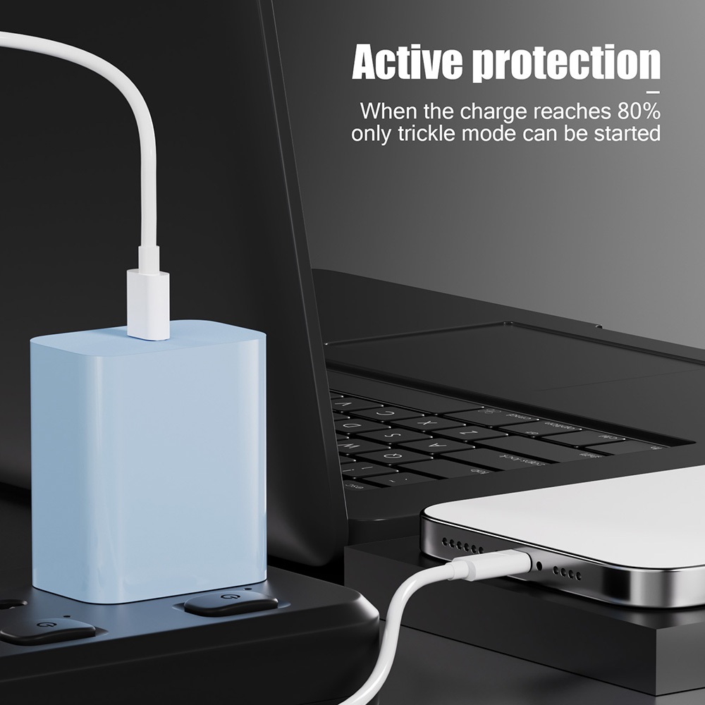 AK หัวชาร์จสองช่องเสียบ หัวชาร์จเร็ว Fast Charger 20W PD Qc3.0 รองรับชาร์จเร็ว - รูปที่ 3