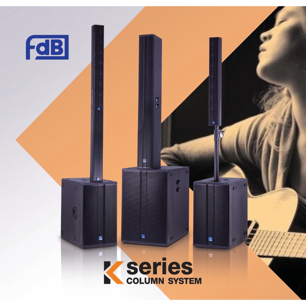 FDB K112BAS/K1 Column Active ตู้ลำโพงเคลื่อนที่ ลำโพงซับวูฟเฟอร์ 12 นิ้ว1ใบ/ตู้คอลัมน์ 1 ใบ K-112BAS