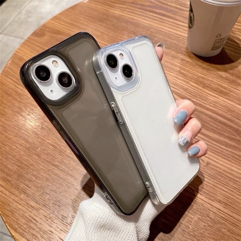 CR04 เคสใสงานแบบนิ่มทั้งตัว ขอบเหลี่ยม เคสสำหรับรุ่น 678/SE20 -17 17Air 17pro 17promax