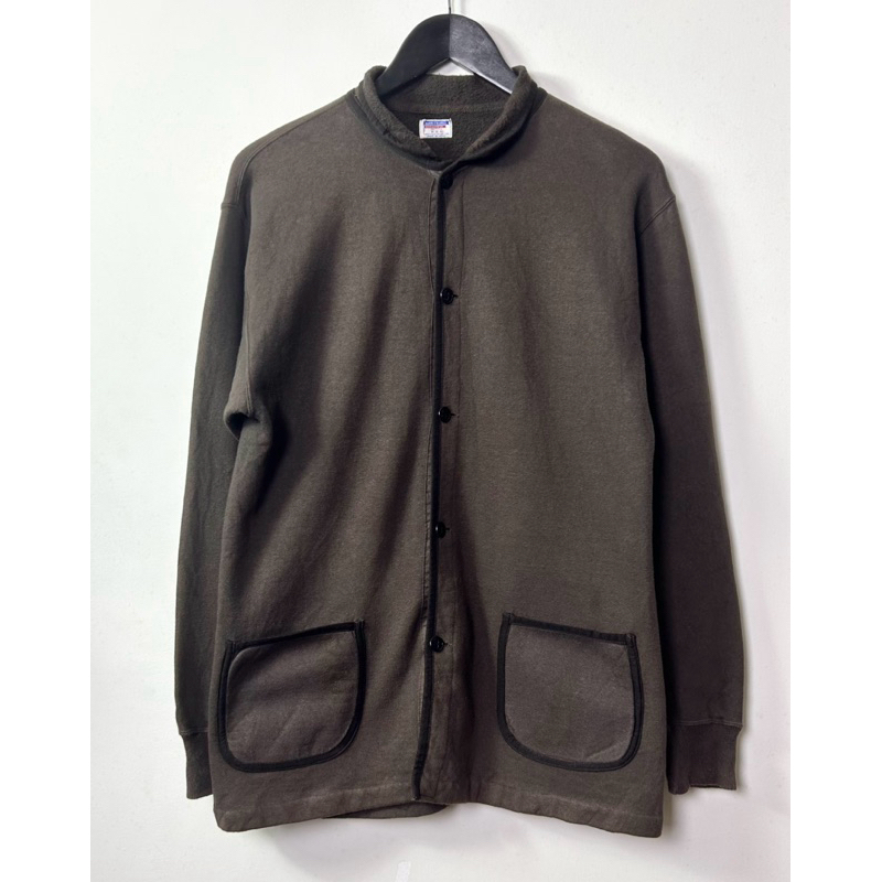brown cotton jersey jacket  dubblework by warehouse co.