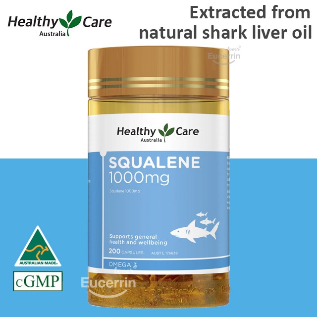 Healthy Care Squalene 1000mg 200 Capsules น้ำมันตับปลาฉลามน้ำลึก