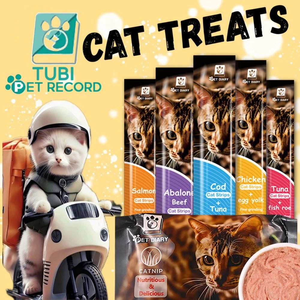 TUBI ขนมขบเคี้ยวแมวอาหารแมวสดอาหารเปียกสุขภาพแมวและความปลอดภัยCat Food