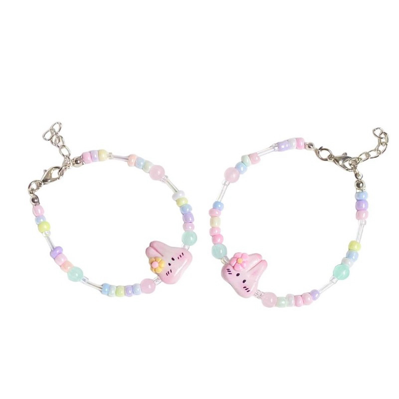 ˚ ꒰ Bunny ꒱. พวงกุญแจดินปั้นเจ้าต่าย สร้อยคอ-กำไลเจ้าต่าย  ˚ ༘. 2-3 day - รูปที่ 3