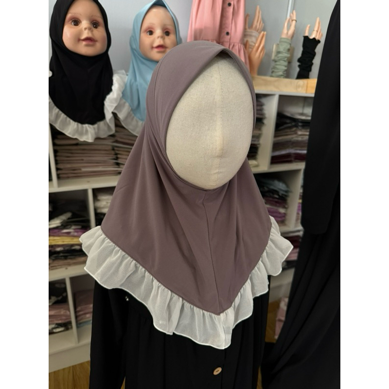 ฮิญาบเด็ก Kids hijab : รุ่น Bonnie ผ้าคลุมผมเด็ก ฮิญาบ