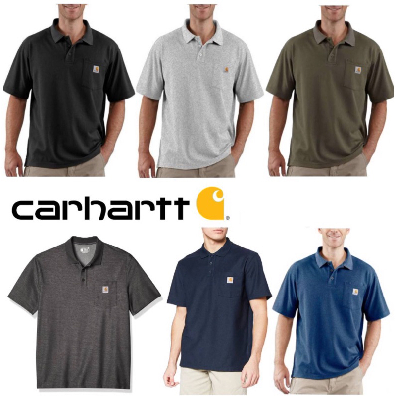 เสื้อเชิ๊ตโปโลแขนสั้นcarharttของแท้Outletหลุดโรงงาน