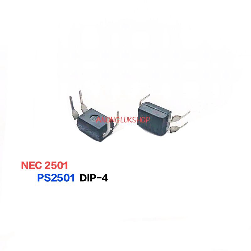 ราคาต่อ 5ตัว 👉👉PS2501-1 PS2501 NEC2501 2501 Optocoupler DIP-4 ออปโต้คอปเปอร์  4ขา NEC PS2501