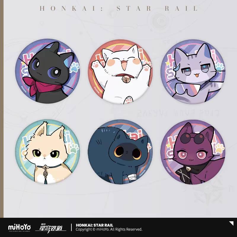 [ของแท้จาก Official] เซ็ตเข็มกลัด Little Cat จากเกม Honkai Star rail พร้อมส่ง!!