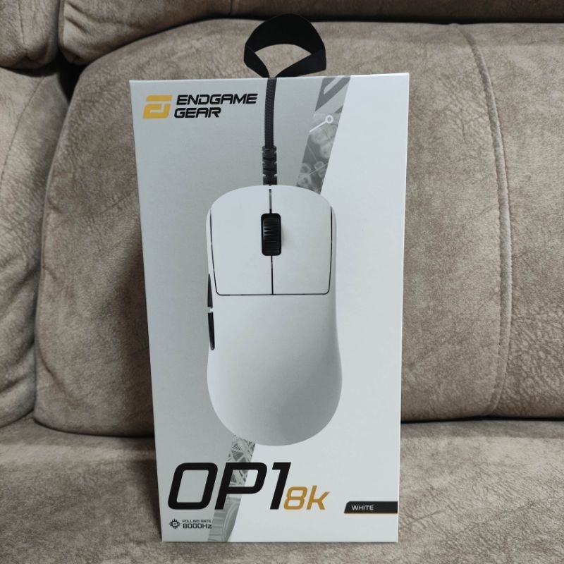 เกมมิ่งเมาส์ Endgame Gear รุ่น OP1 8K Wired Gaming Mouse สีขาว มือ 1 นำหนักเบา 51g Click Latency ต่ำ