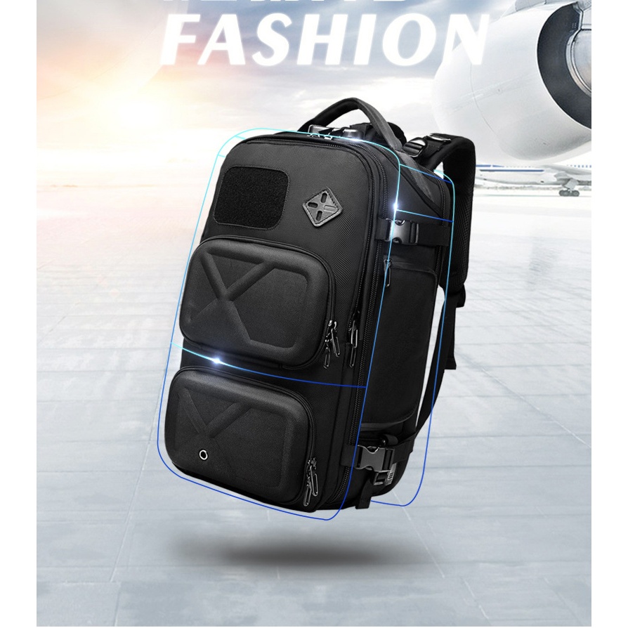 🎒 Ozuko  กระเป๋าเป้สะพายหลังกันน้ําความจุขนาดใหญ่กันขโมยสําหรับเดินทาง Travel Backpack[พร้อมส่ง]