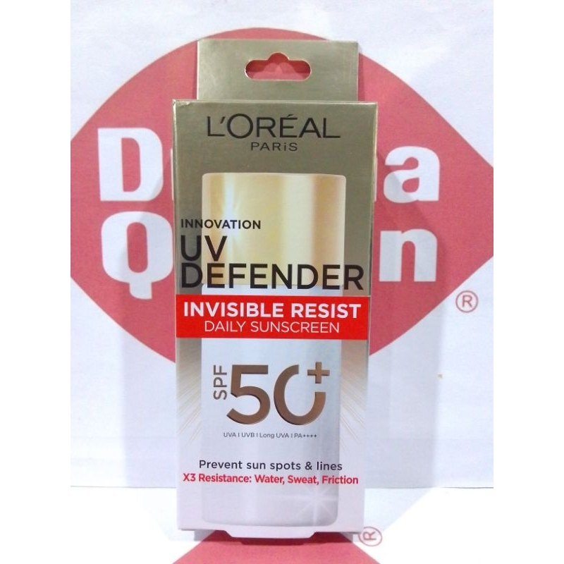 ❤️แพคเกจใหม่❤️ Loreal Paris UV Defender SPF 50+ PA++++ Invisible Resist Daily Sunscreen 50 ml