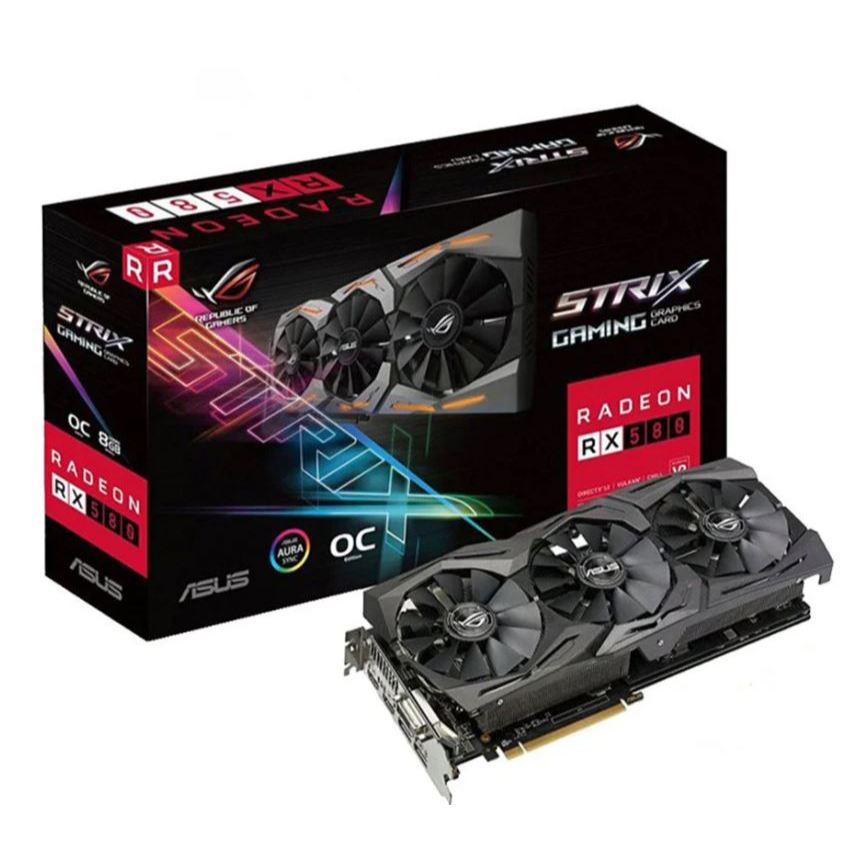 Rx 580 8Gb Strix edition เทสผ่านหมด ไม่มีกล่อง