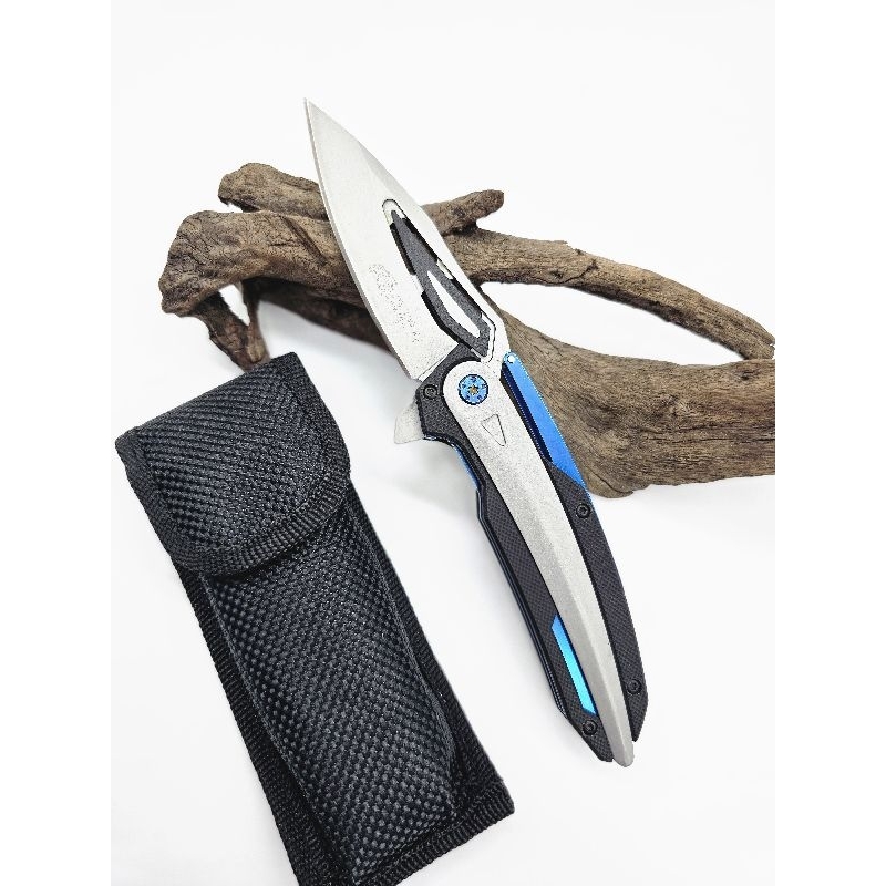 มีดพับ KNIVES (SR999G) ใบมีสแตนเลสหนาอย่างดี ดีไซน์สวยงาม