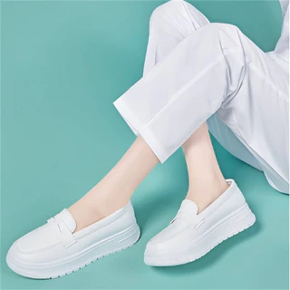 ขนาด 35-40 รองเท้าพยาบาลสีขาวผู้หญิงรองเท้าสีขาวขนาดเล็กรองเท้าทำงานพยาบาล