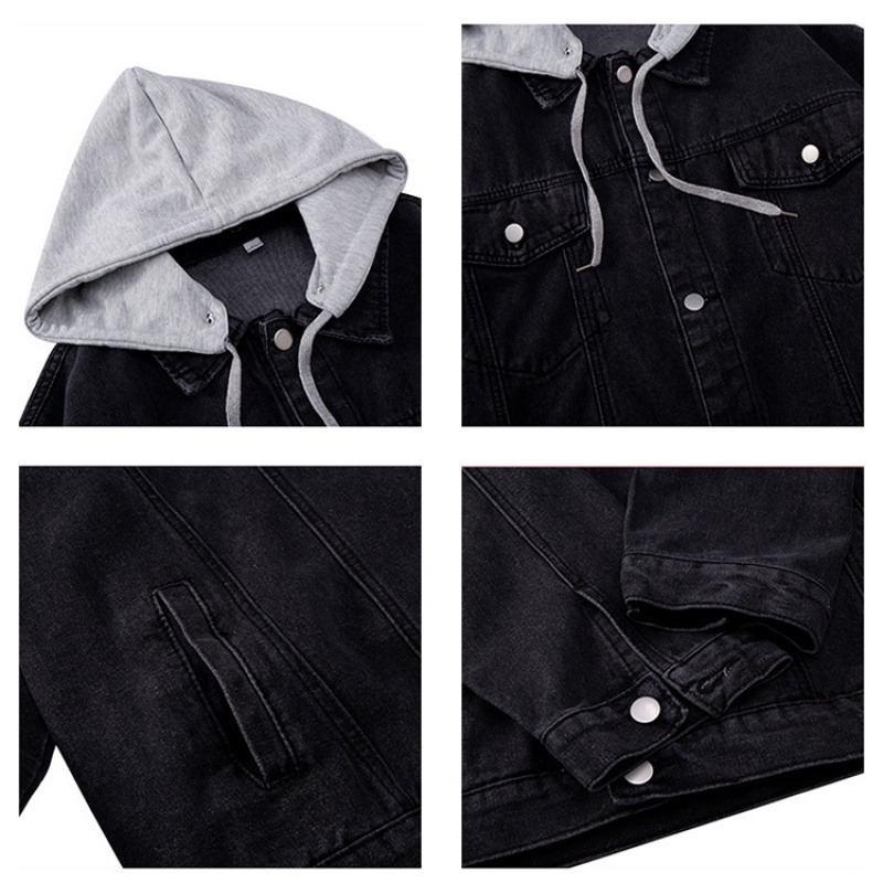 COD(THสปอต )เสื้อเเจ็คเกตยีนส์ผู้ชายผ้ายีนส์สีพื้น
