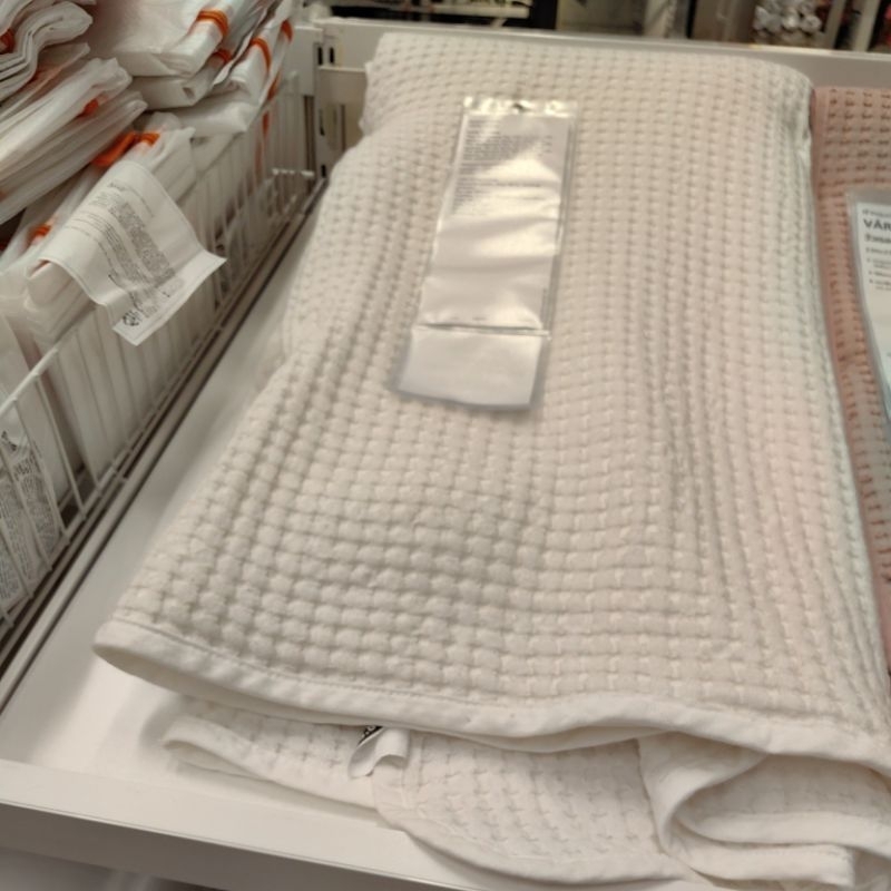 IKEA ผ้าคลุมเตียง ผ้าห่ม ผ้าคลุม VÅRELD วัวเรลด์