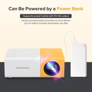 YG300 โปรเจคเตอร์ โปรเจคเตอร์มินิ 1080HDความละเอียดสูง มีลำโพงในตัว รองรับการเชื่อมต่อกับโทรศัพท์มือถือและแล็ปท็อป