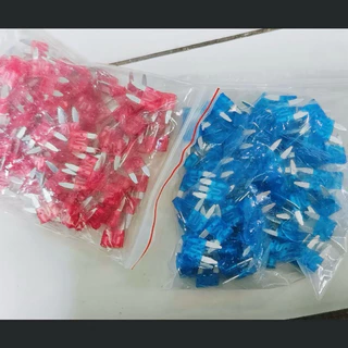 ฟิวส์เสียบเล็ก (100ตัว) ขายาว รุ่นคุณภาพสูง ตัดกระแสไฟทันที 10A 15A