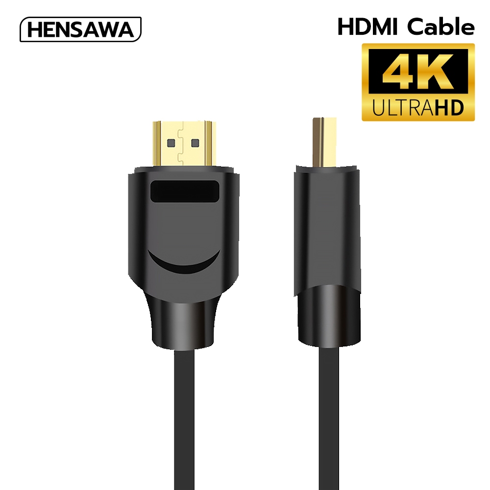 HENSAWA VC101 2.0 4K 60HZ  HDMI Cable สาย HDMI to HDMI สำหรับ ต่อเข้าคอม TV แล็ปท็อป PS4 PC Monitor Switch