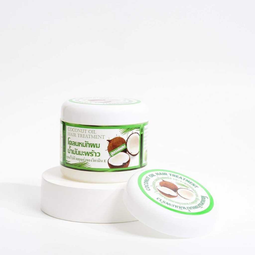 ของแท้ โคลนหมักมะพร้าว อรุณรุ่ง โคลนหมักผมน้ำมันมะพร้าว COCONUT OIL HAIR TREATMENT หมักผม 300 กรัม